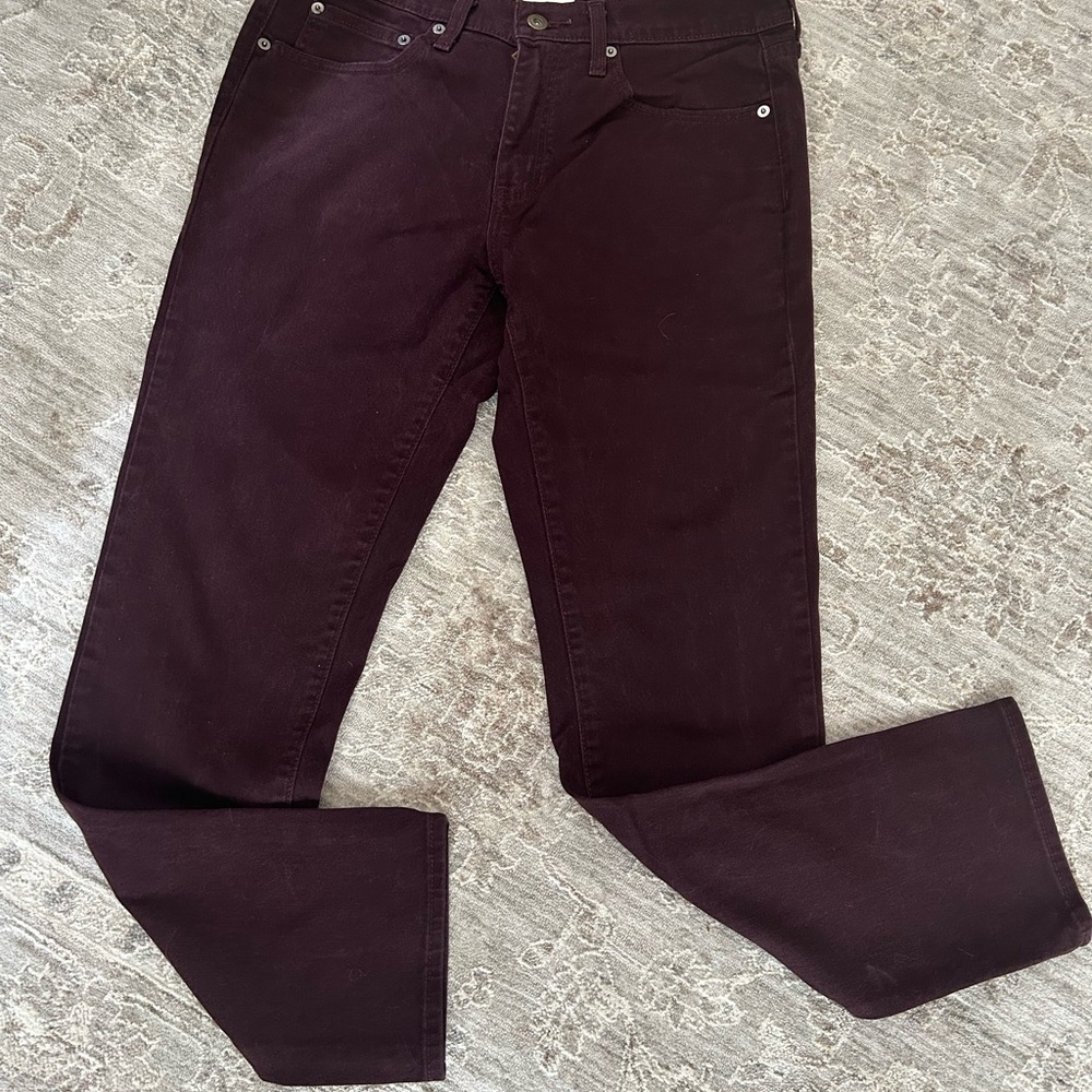 Urban Pipeline Max Flex Taper Burgundy Jeans Men’s Denim Pants 32x30 Boho Biker